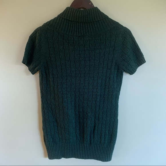 Green Knit Layering Sweater, Small - Picture 2 of 5